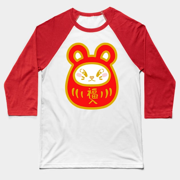 Mouse Daruma 2023 Baseball T-Shirt by Ratfrens